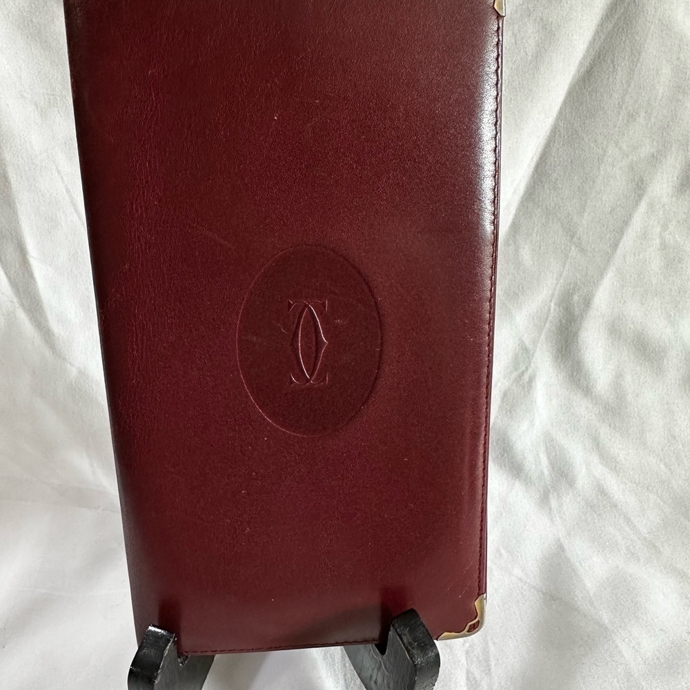 Cartier Leather Bifold Long Wallet